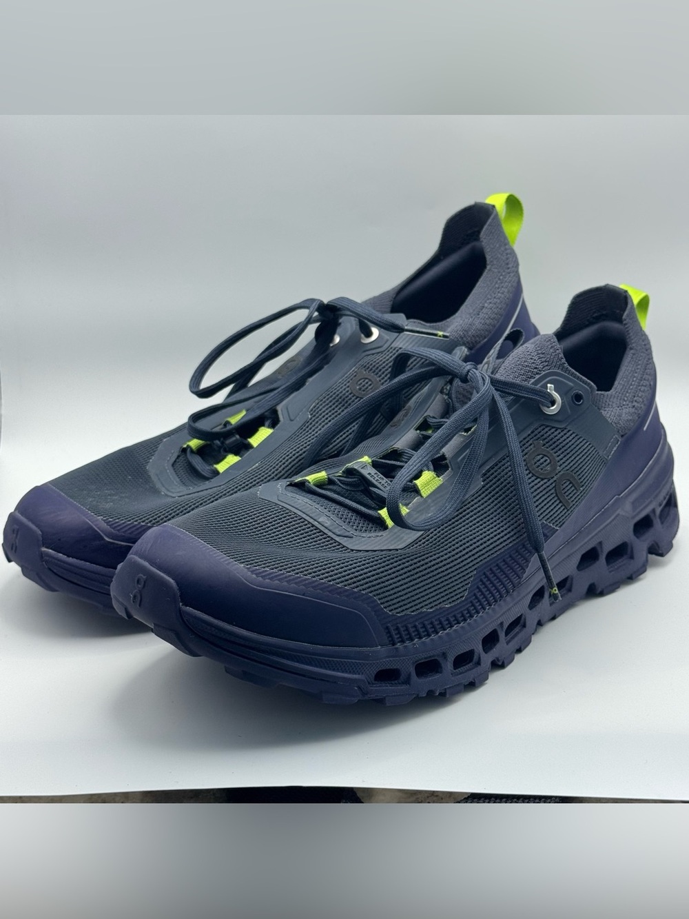 On Cloudultra 2 Navy Ink Lime Men’s Trail Running Shoes Size 10.5